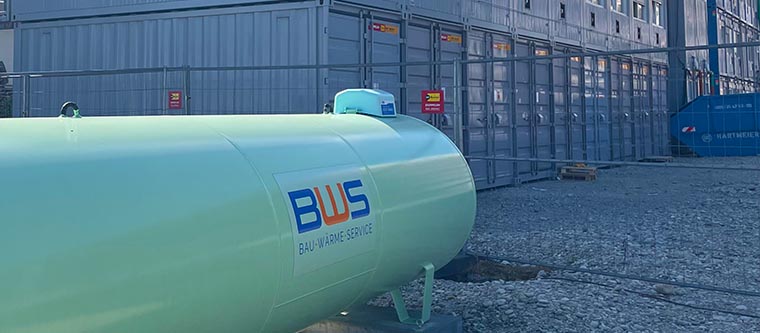 Containerbeheizung - BWS Bau Wärme Service